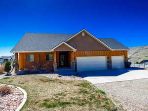 Front of ranch-style home