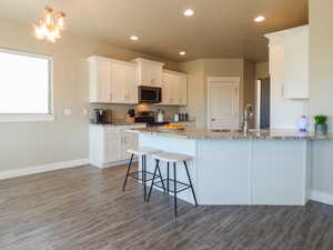 Kitchen featuring granite countertops