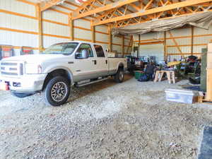 interior of detached garage/barn/shop/shed