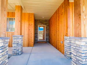 View of exterior entry
