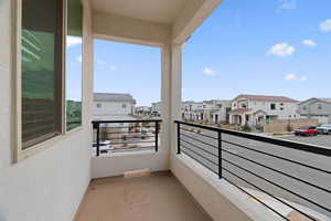 Balcony with a residential view