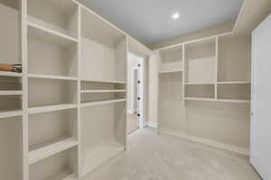 View of spacious closet