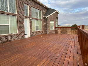 View of deck