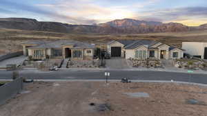 Exterior space featuring a mountain view