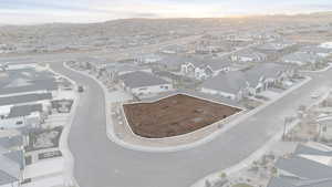 Bird's eye view featuring a mountain view and a residential view