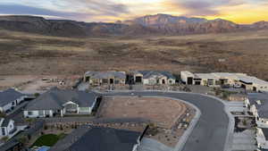 Aerial view with a mountain view and a residential view