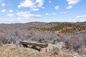 Bench on middle ridge with great views
