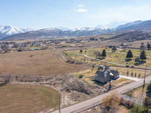 Drone / aerial view with a rural view and a mountain view