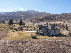 Property view of mountains featuring a rural view