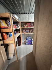 View of storage room