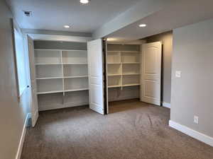 Closet featuring visible vents