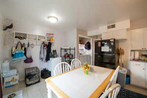 Dining room with visible vents