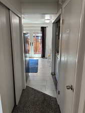 Hall with french doors