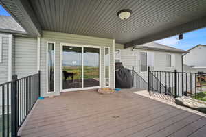 View of deck