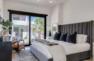 Bedroom featuring wood finished floors