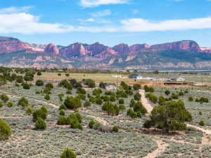View of mountain feature with a rural view