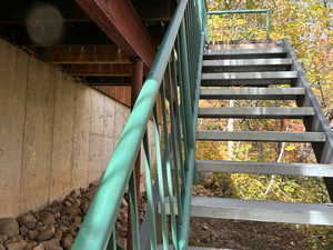 View of stairs