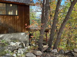 Exterior space with metal roof