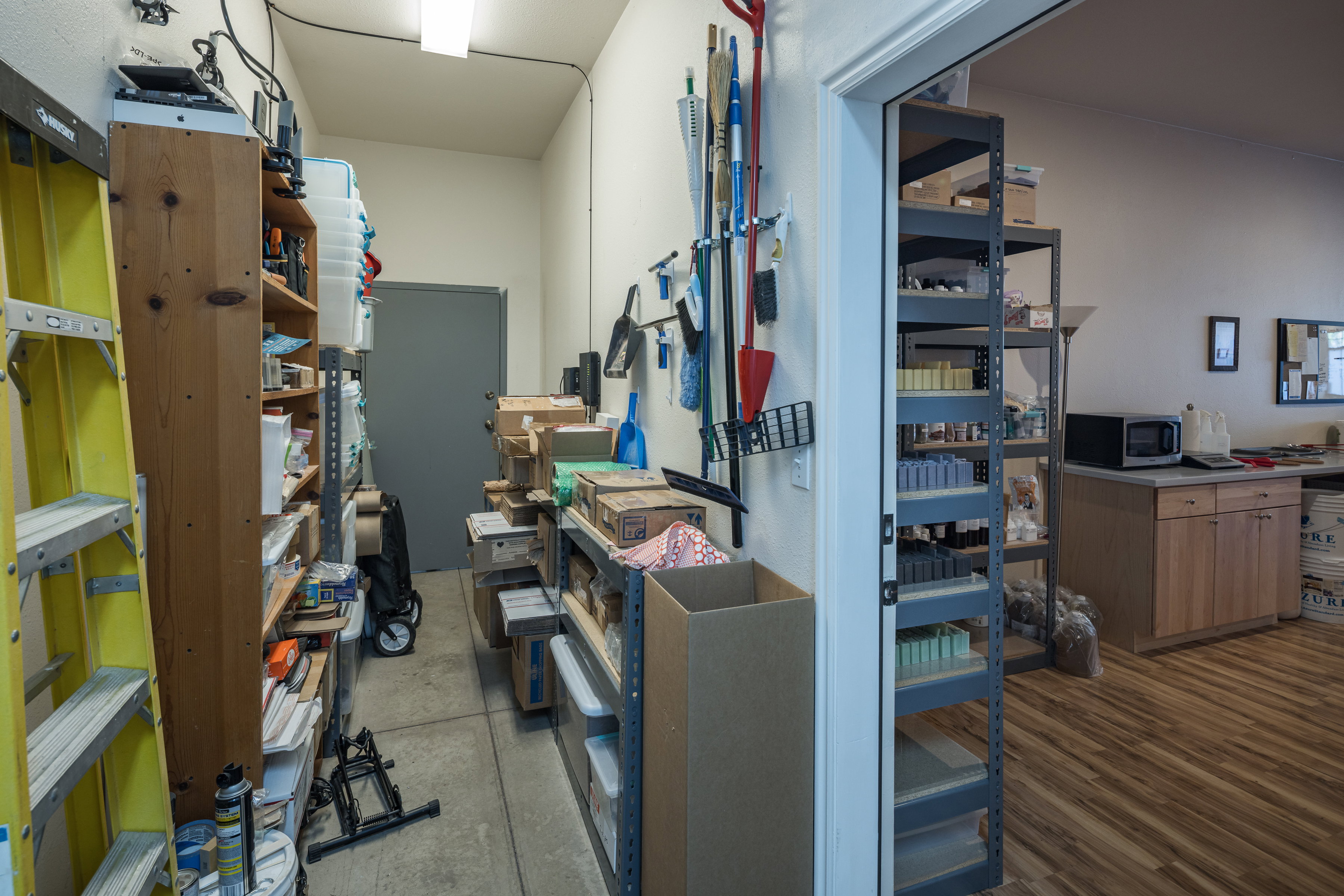 View of storage room