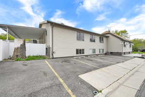 Exterior space featuring fence