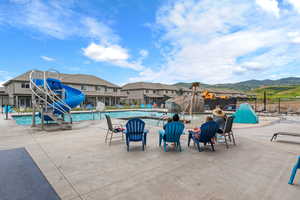 Waterdance Rec Center outside pool gathering area