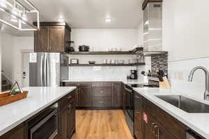 Kitchen with ample countertop space
