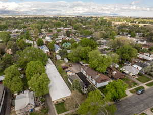 Bird's eye view with a residential view
