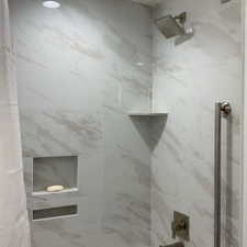Bathroom featuring a shower