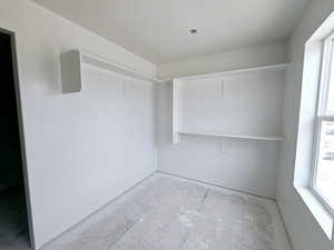 View of spacious closet
