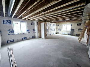 Below grade area with a wealth of natural light