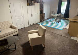 Living room featuring open floor plan
