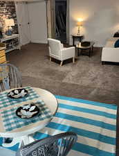 living room with baseboards