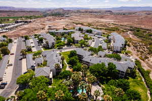 Birds eye view of resort.