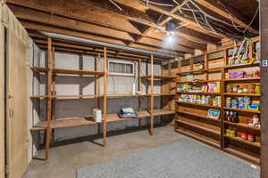 View of storage room