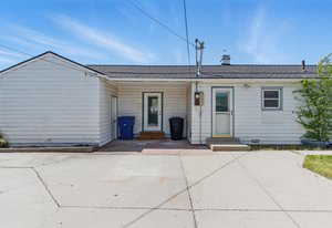 View of back of property