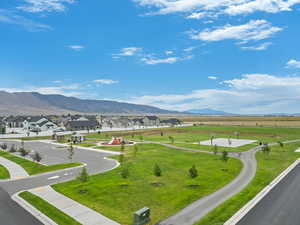 View of mountain feature with a residential view
