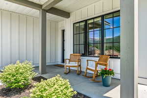 Exterior space featuring a porch