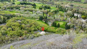 Bird's eye view featuring view of golf course