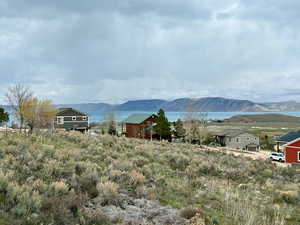 Mountain view with a water view