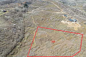Aerial view with a rural view