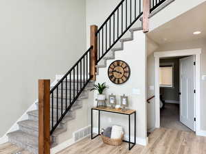 Stairway  a towering ceiling