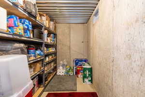 View of storage area