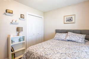 Bedroom featuring a closet