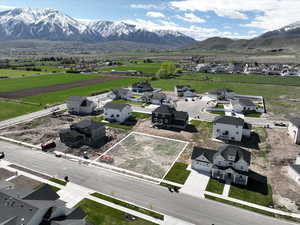 Bird's eye view with a mountain view and a residential view