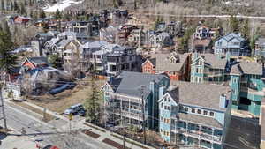 Aerial view featuring a residential view