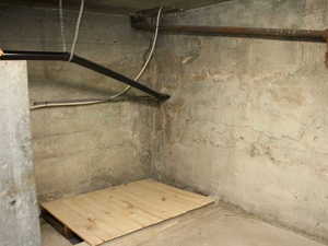 View of unfinished basement perfect for plenty of storage in White Door unit 2.