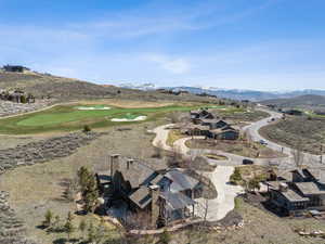 View of property's community featuring view of golf course and a mountain view