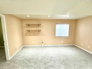 Plumbing for future kitchen