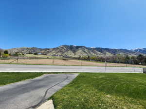 Mountain view featuring a rural view