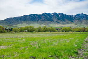 View of mountain feature with a rural view